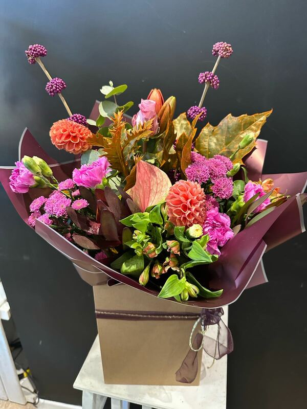 Flowers delivered to customer