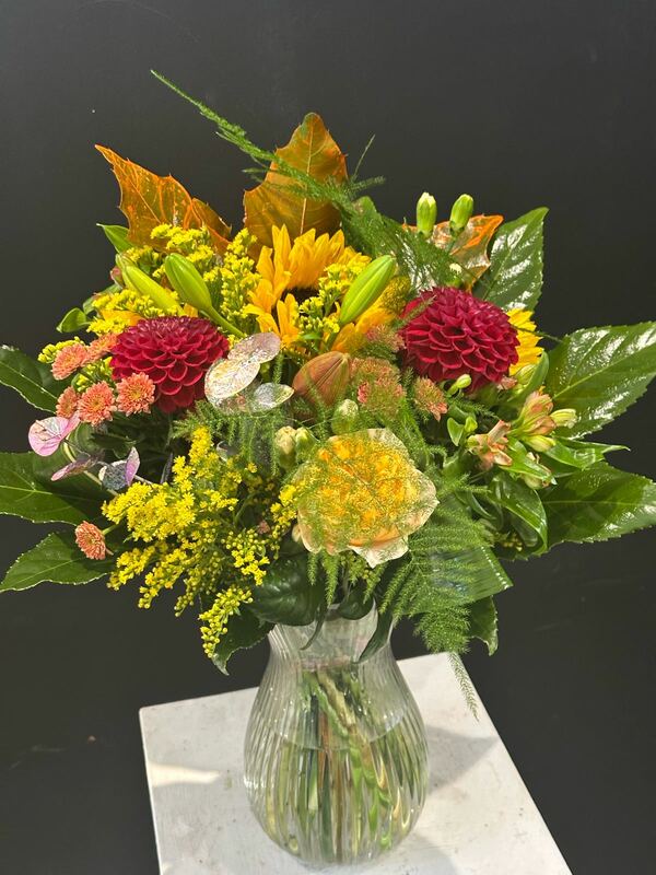Flowers delivered to customer