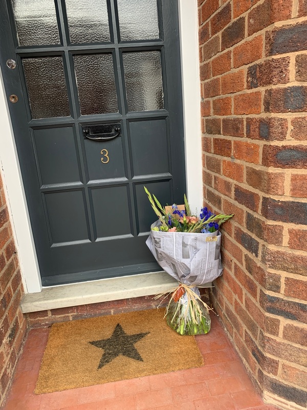 Flowers delivered to customer