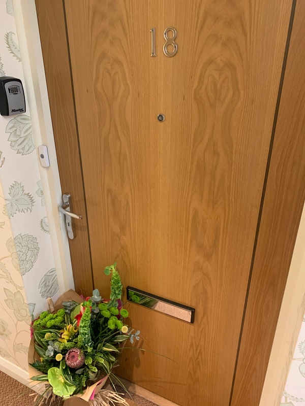 Flowers delivered to customer