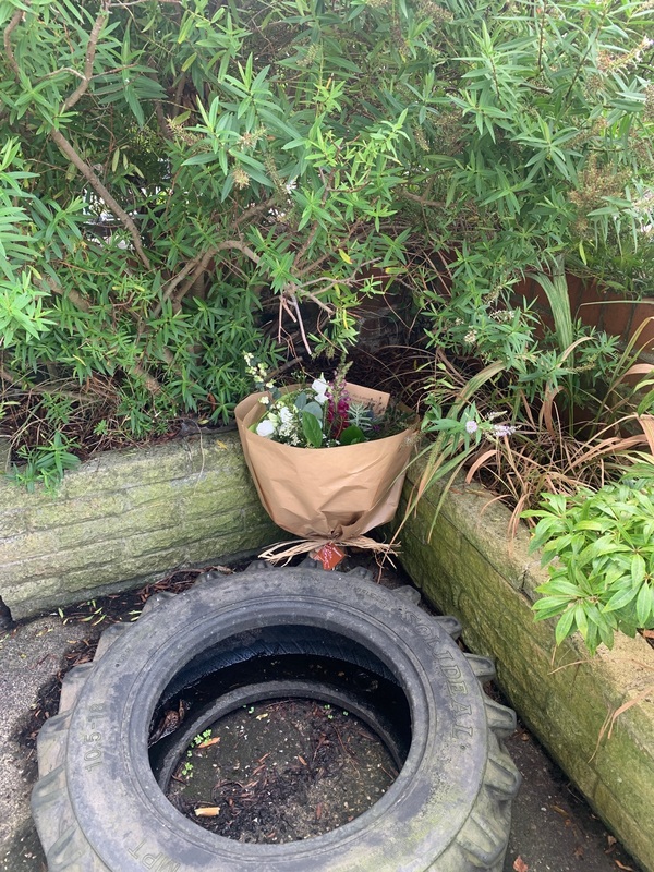 Flowers delivered to customer