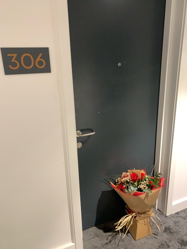 Flowers delivered to customer