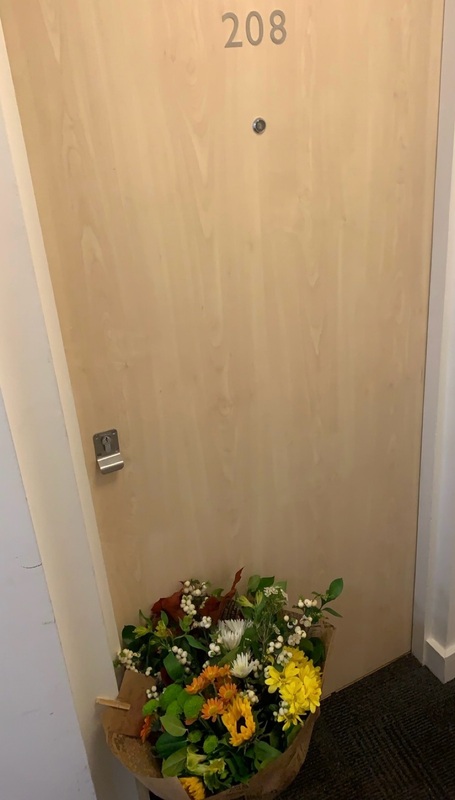 Flowers delivered to customer