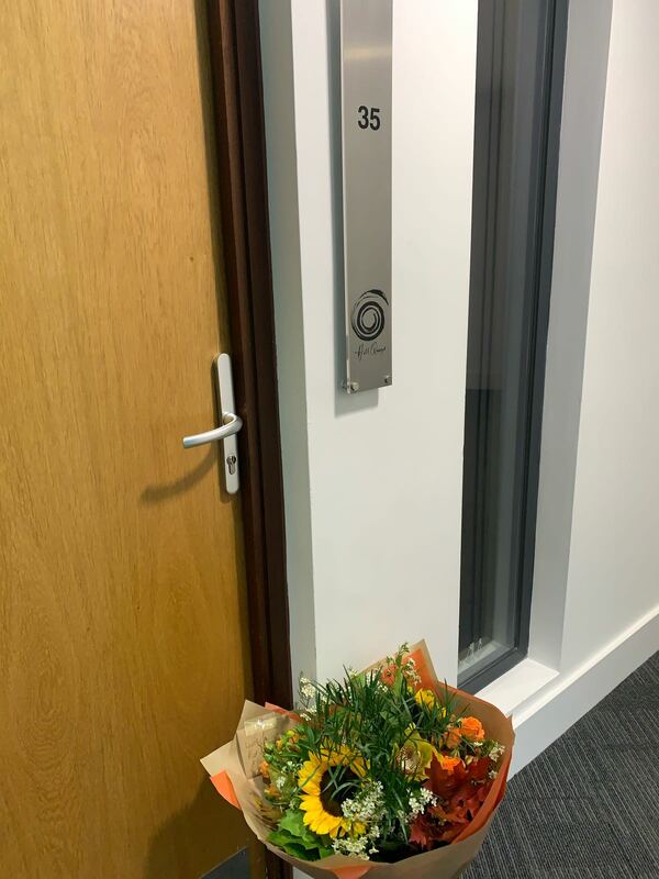 Flowers delivered to customer