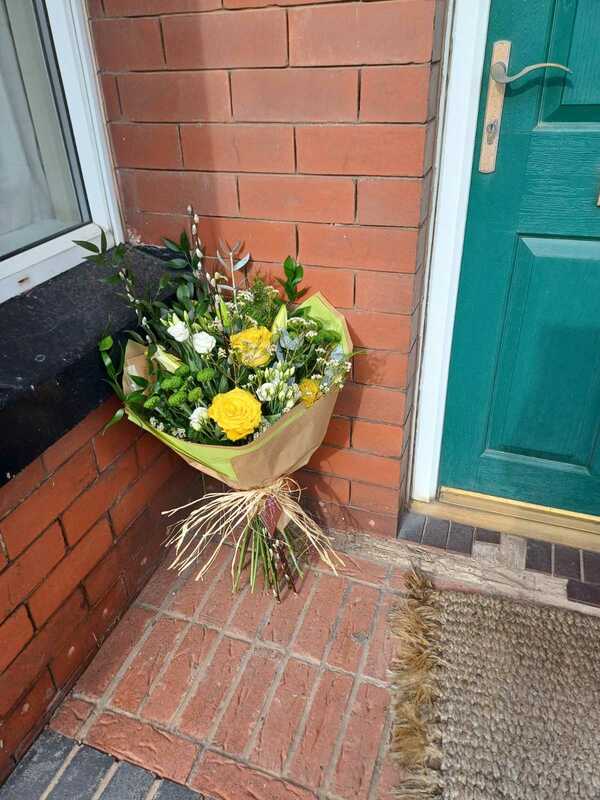 Flowers delivered to customer