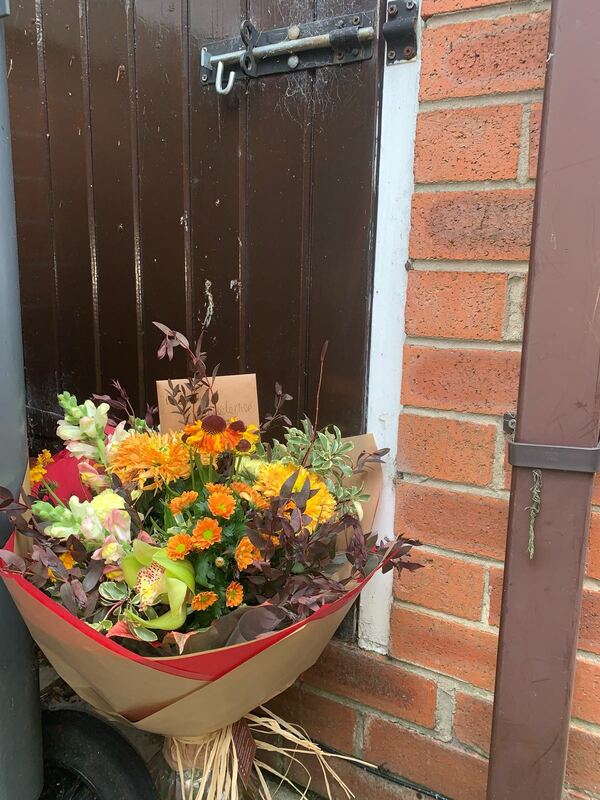 Flowers delivered to customer