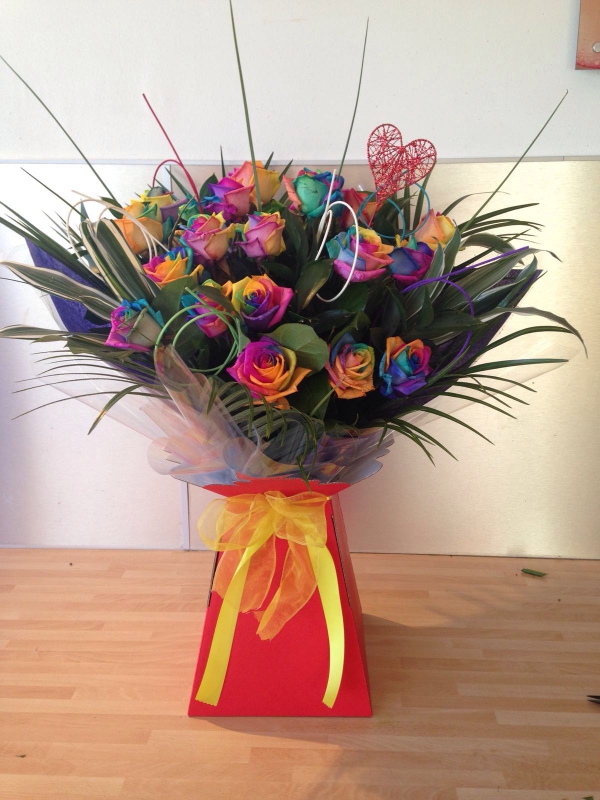 Flowers delivered to customer