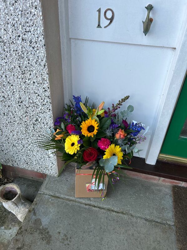 Flowers delivered to customer