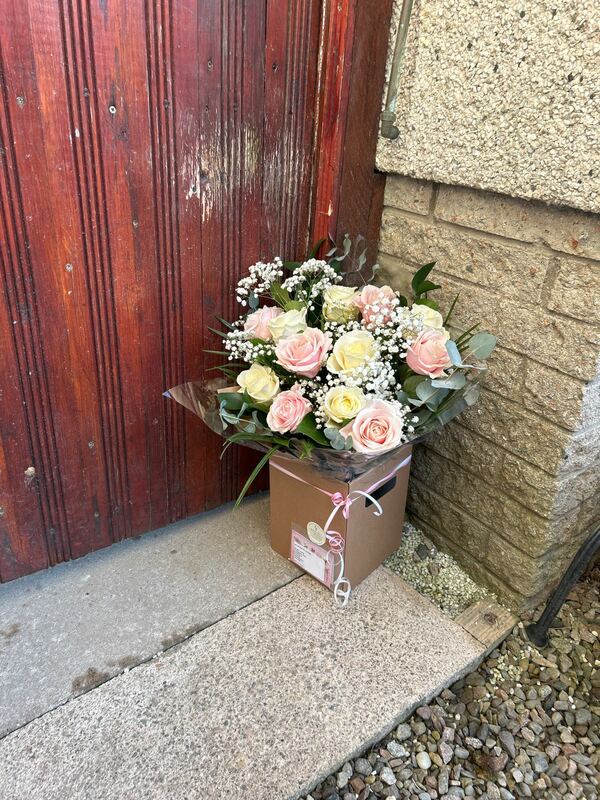 Flowers delivered to customer