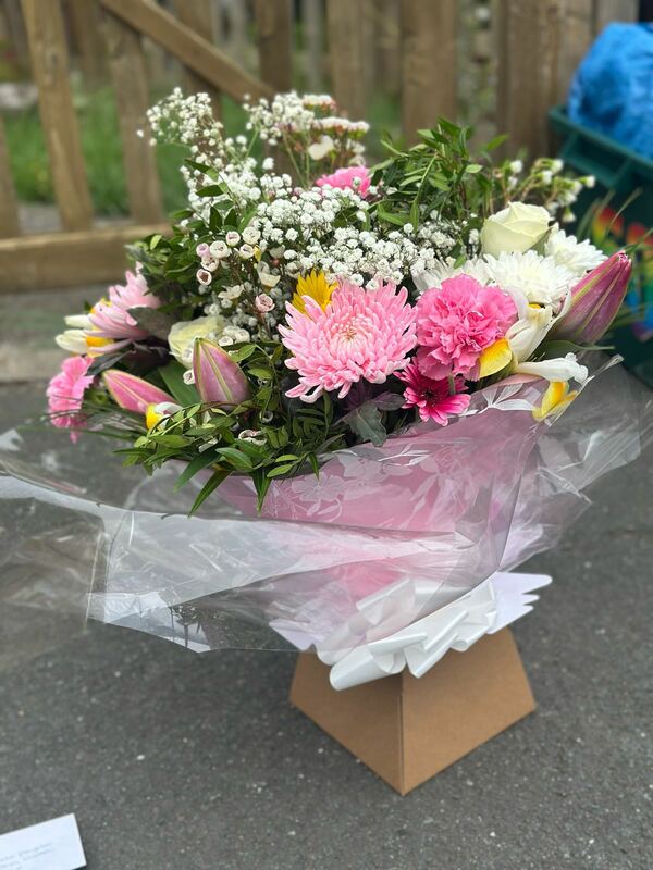 Flowers delivered to customer