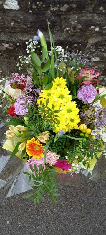 Flowers delivered to customer