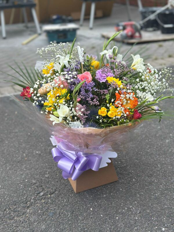 Flowers delivered to customer
