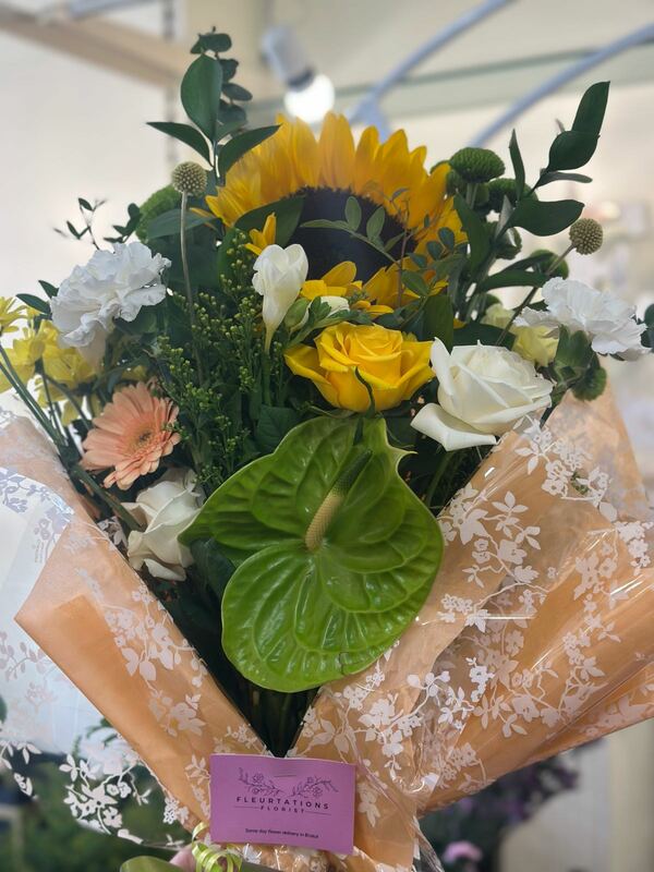Flowers delivered to customer