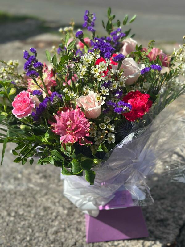 Flowers delivered to customer