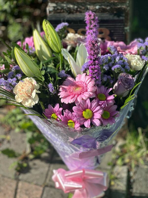 Flowers delivered to customer