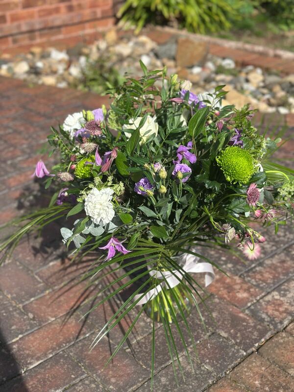 Flowers delivered to customer