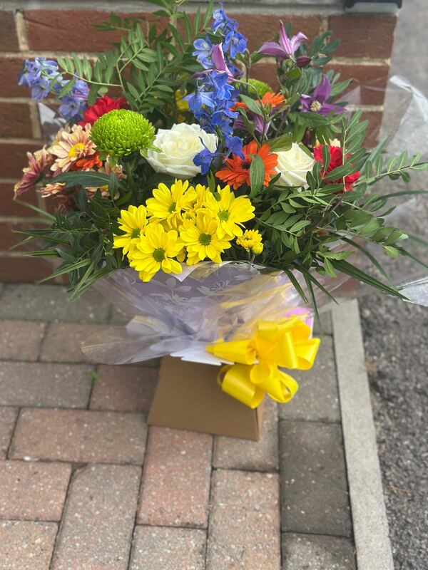 Flowers delivered to customer
