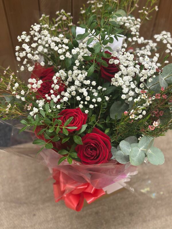Flowers delivered to customer