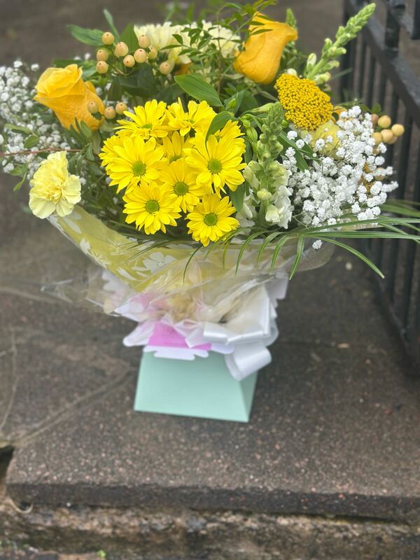 Flowers delivered to customer