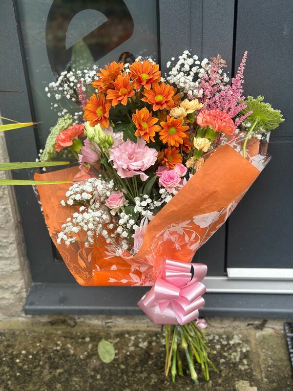 Flowers delivered to customer