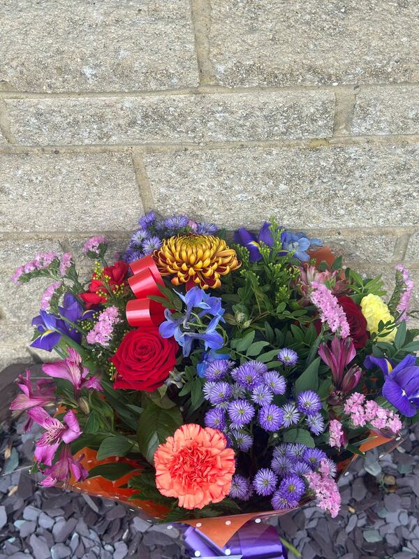 Flowers delivered to customer