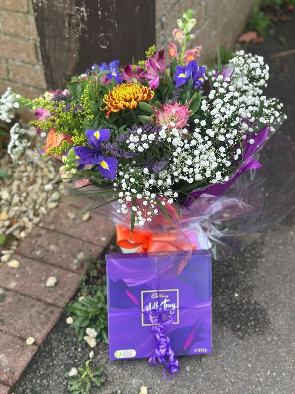 Flowers delivered to customer