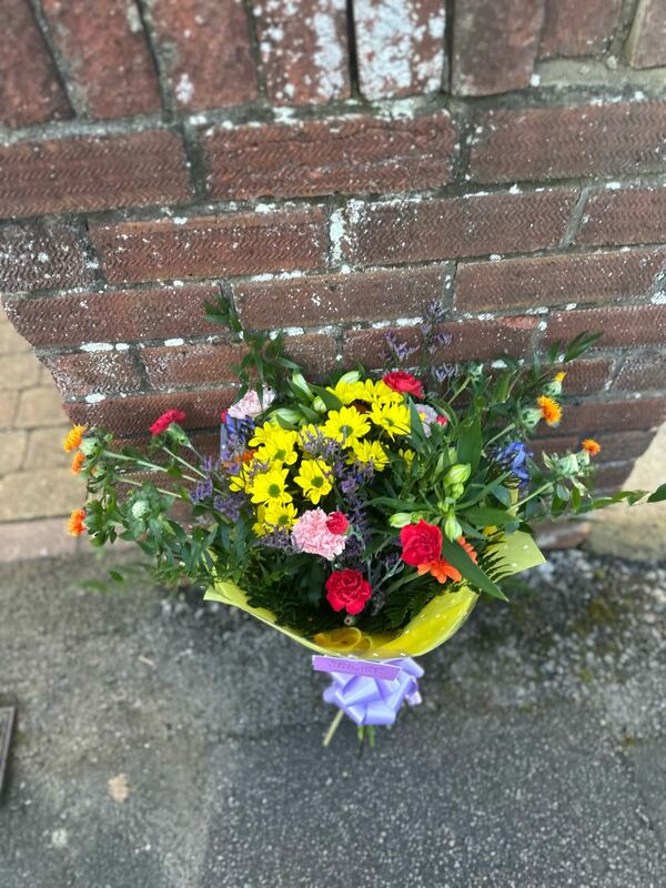 Flowers delivered to customer