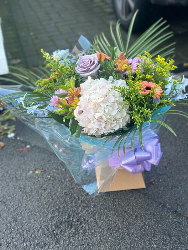 Flowers delivered to customer