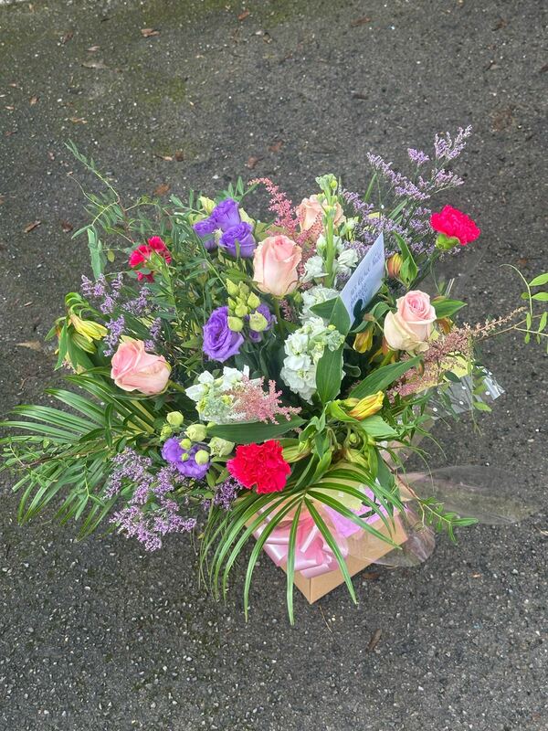 Flowers delivered to customer