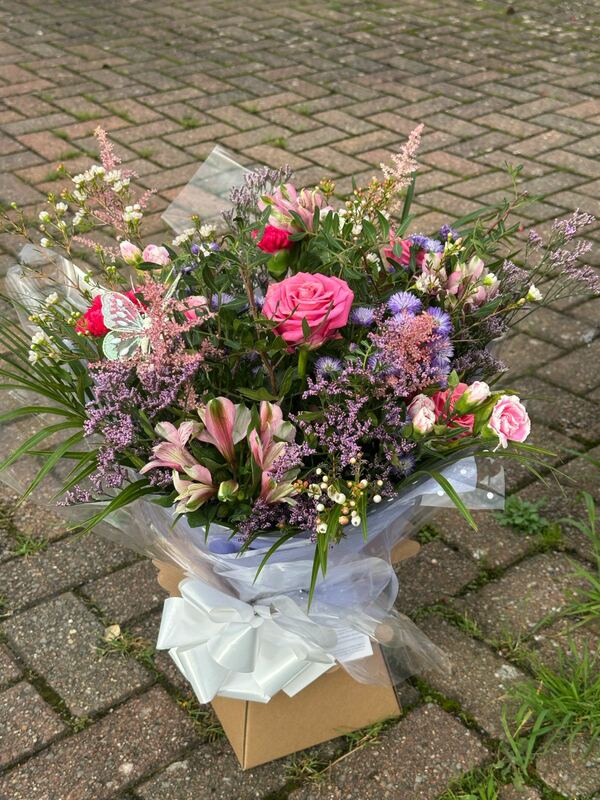 Flowers delivered to customer