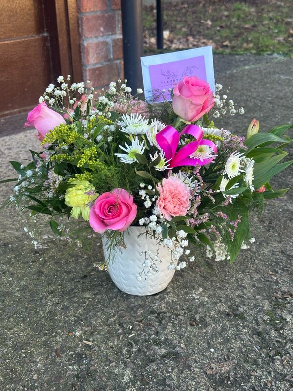 Flowers delivered to customer