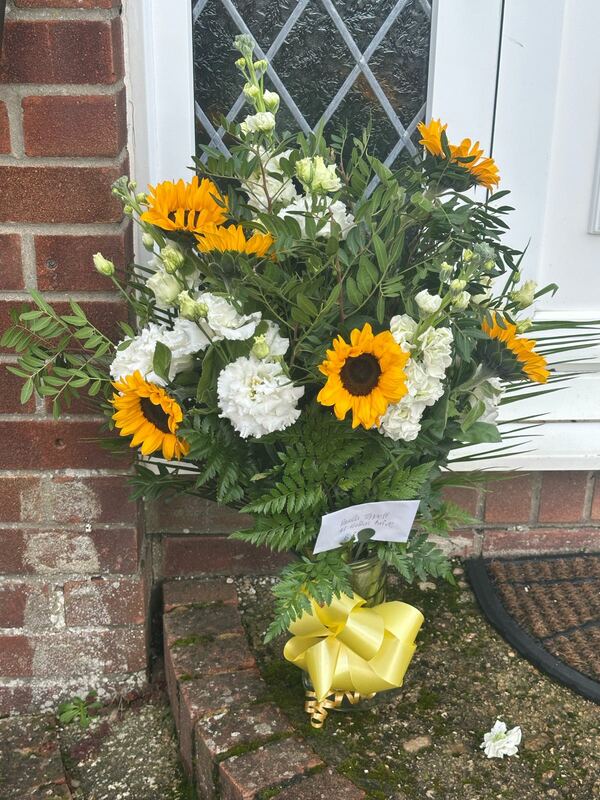 Flowers delivered to customer