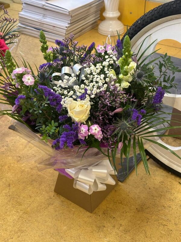 Flowers delivered to customer