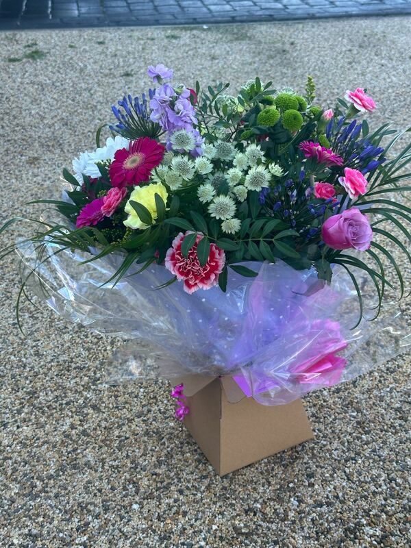 Flowers delivered to customer