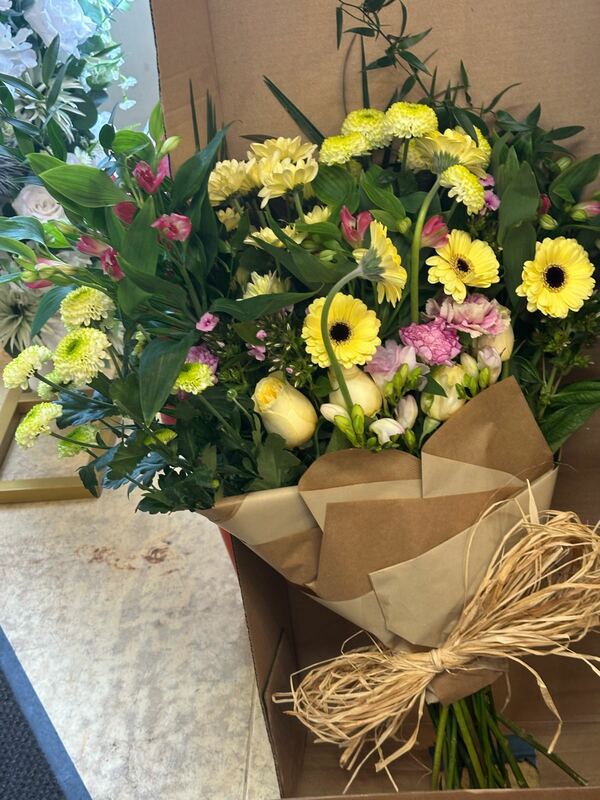 Flowers delivered to customer