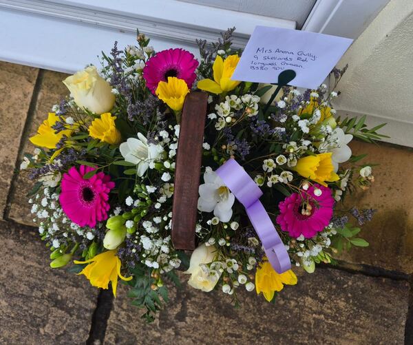 Flowers delivered to customer