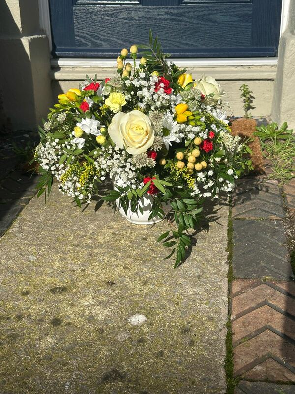 Flowers delivered to customer