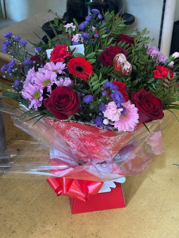 Flowers delivered to customer