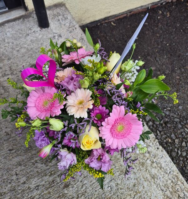 Flowers delivered to customer