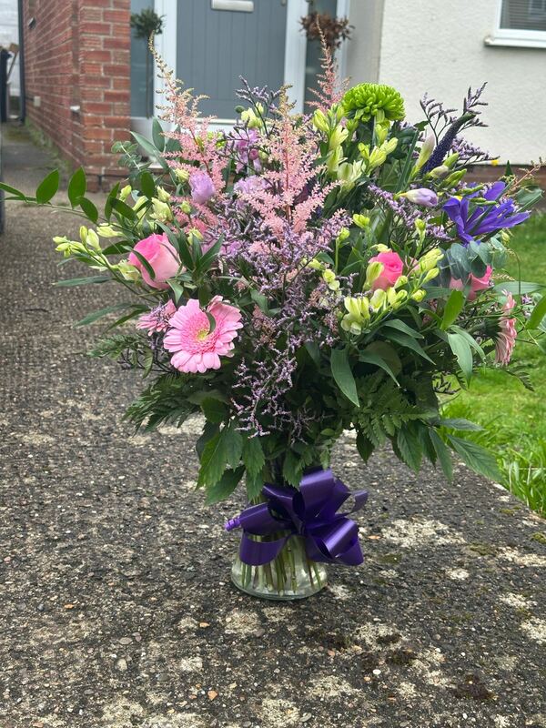 Flowers delivered to customer