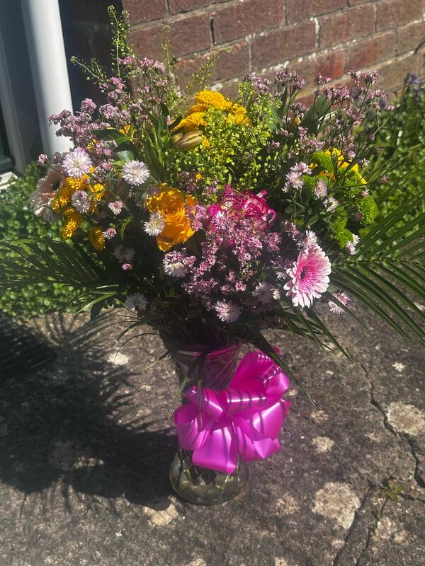 Flowers delivered to customer