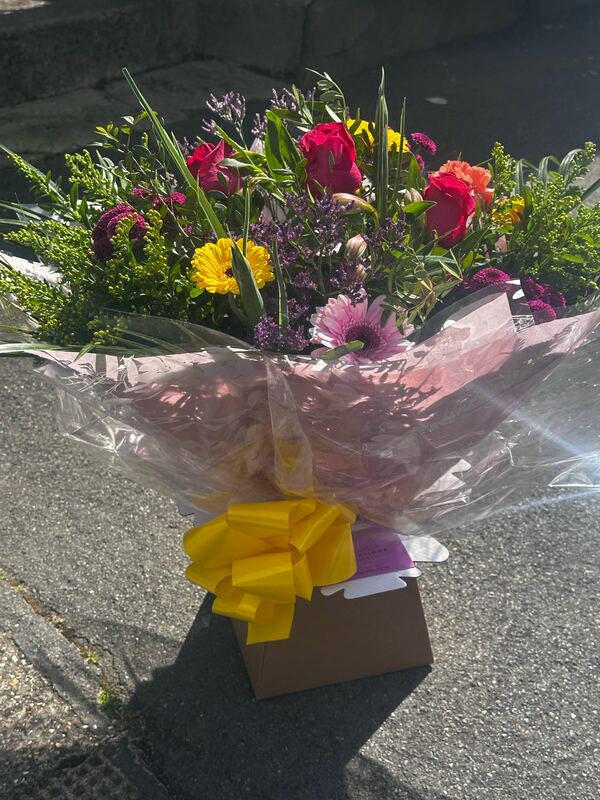 Flowers delivered to customer