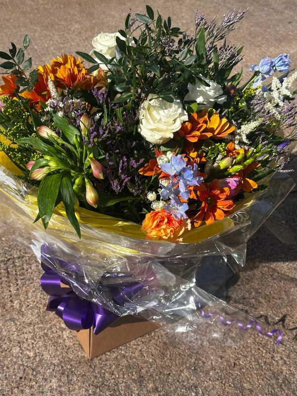 Flowers delivered to customer