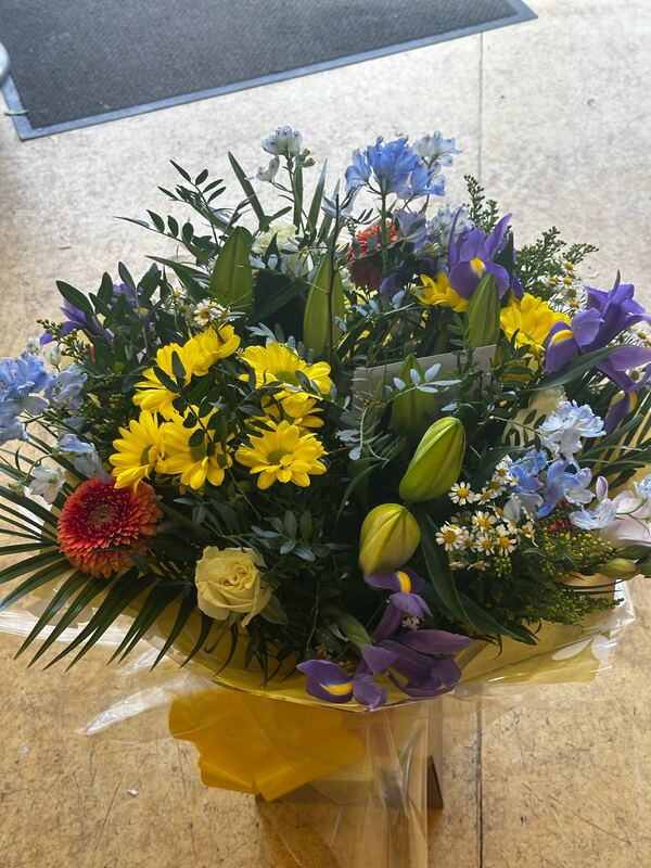 Flowers delivered to customer