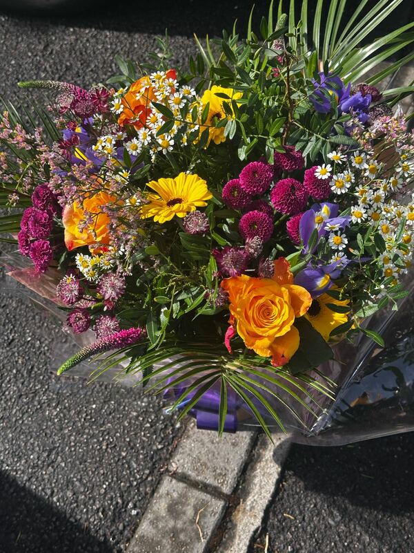 Flowers delivered to customer