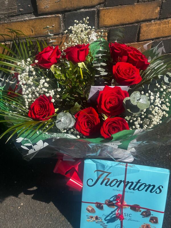 Flowers delivered to customer