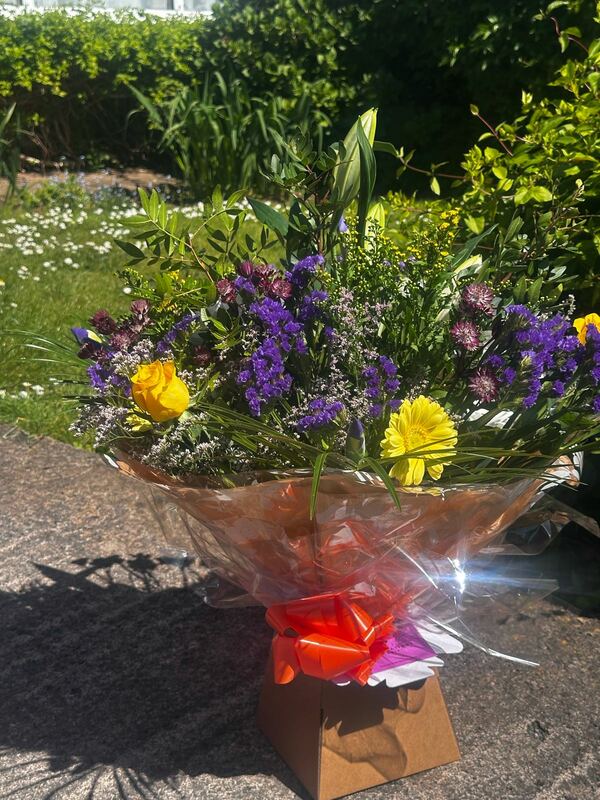 Flowers delivered to customer