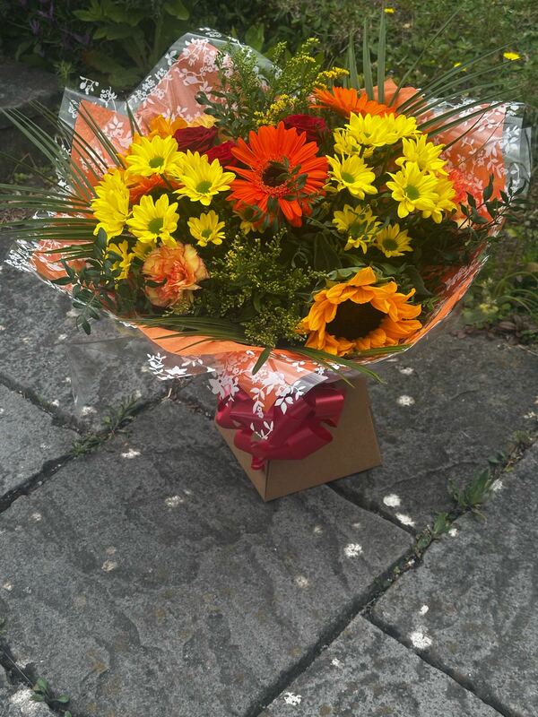 Flowers delivered to customer