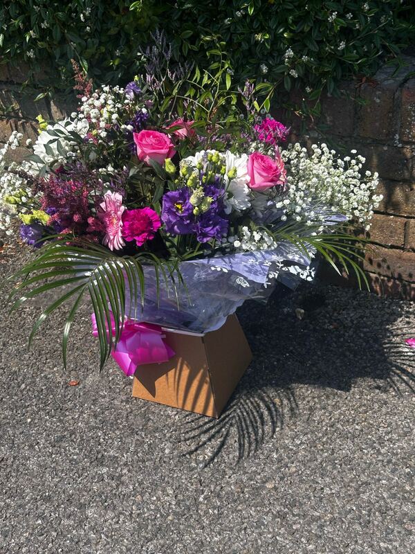Flowers delivered to customer