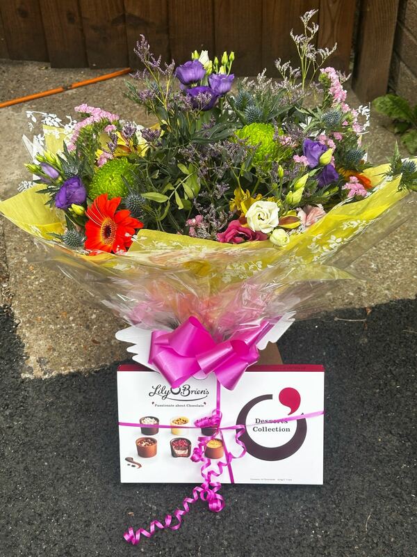Flowers delivered to customer
